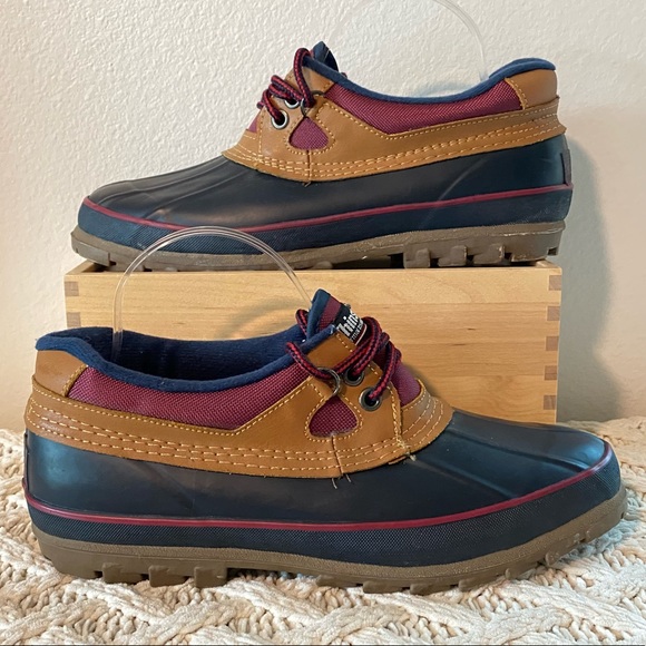 Trader Bay Shoes - TRADER BAY Thinsulate Navy/Burgundy Duck Boots